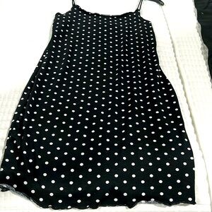 Black and white mini summer dress